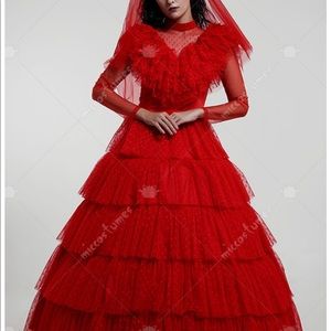 Lydia Deetz wedding dress or fun red gown cosplay